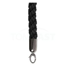 TOMGAST Sametový provaz 150 cm, černý