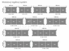 Edenox regálová police S-96-G