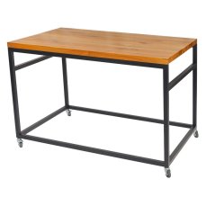 Verlo Stůl bufetový, mobilní, dubová deska 120 × 80 × 80 cm