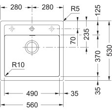 Franke SID 610 béžová Sirius Tectonite