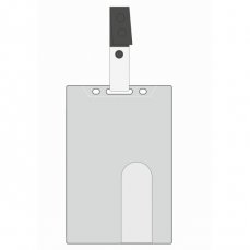 Visačky Eurosupplies IDPR 1 svislá tuhá plastová pro magnetické karty 54×86mm, 50ks