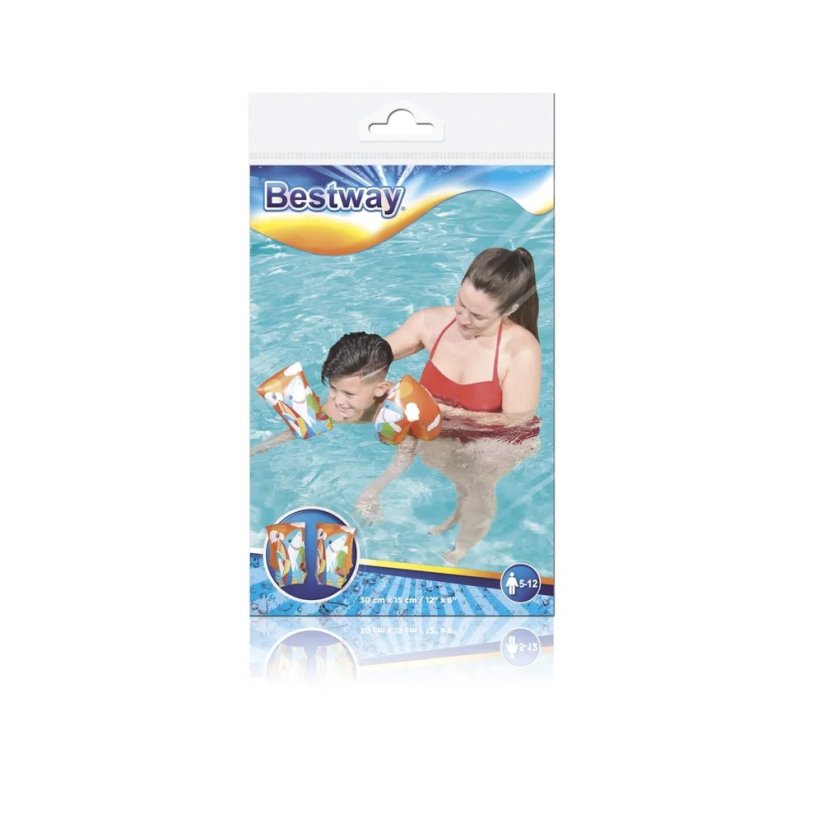 Rukávky Bestway nafukovací - Aquatic žralok, tučňák, 30 x 15 cm